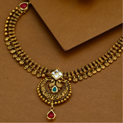 22KT Gold Antique Traditional Necklace Set
