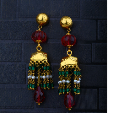 22KT Gold Kundan Design Earring