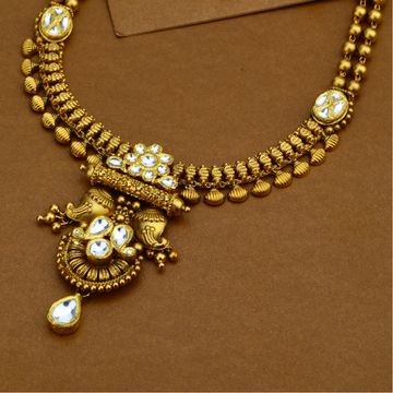 916 Gold Antique Bridal Necklace Set