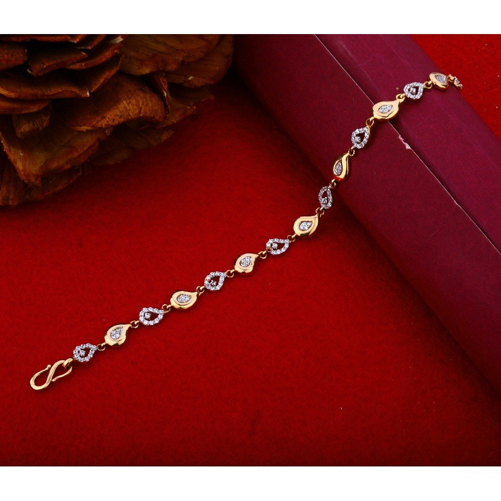 Shop Rubans Women Rose Gold & White Brass Cubic Zirconia Rose Gold-Plated  Cuff Bracelet Online at Rubans