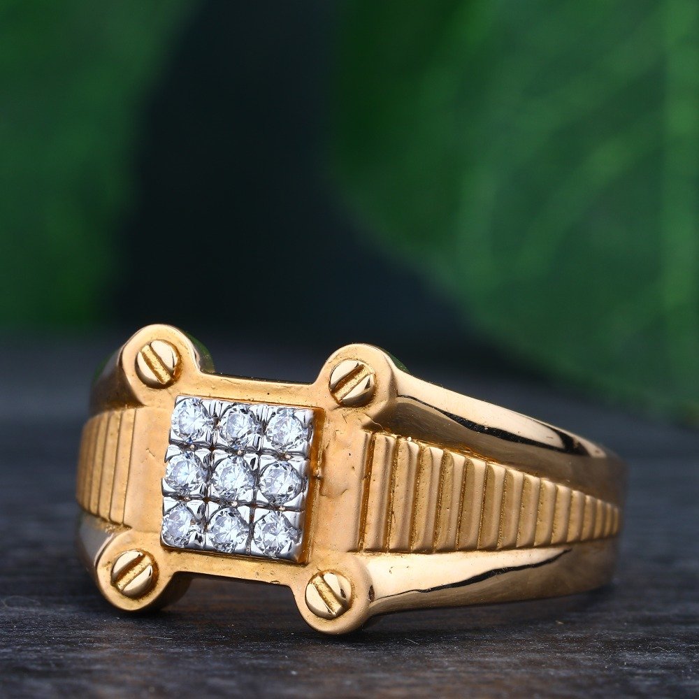 916 Gold Diamond Hallmark Delicate Ring 