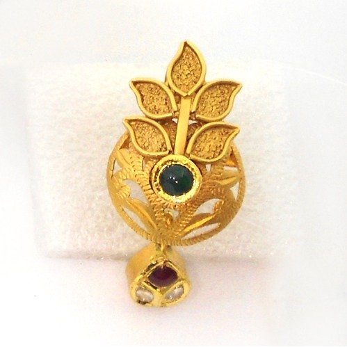 916 Gold Antique Flower Design Wedding Necklace Set RHJ-5521
