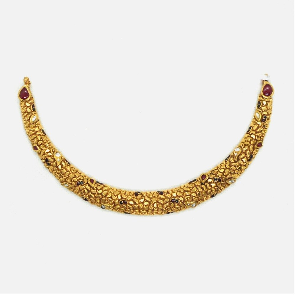 916 Gold Antique Necklace RHJ-4136